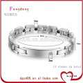 China wholesale fashion magnetic stainless steel bracelet jewelry for couple